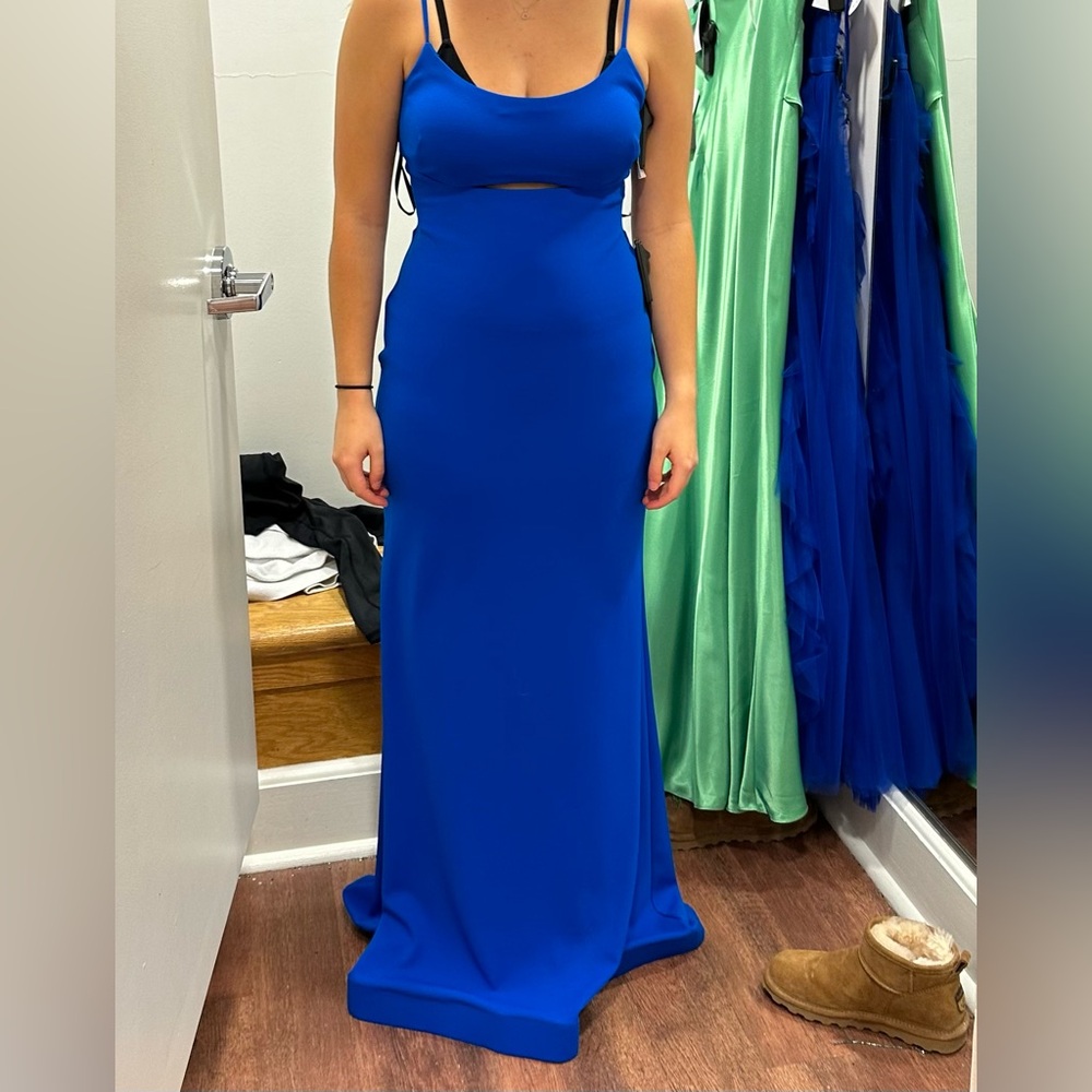 Prom dress juniors 8 Royal Blue, Brand New with tags. Betsy & Adam brand